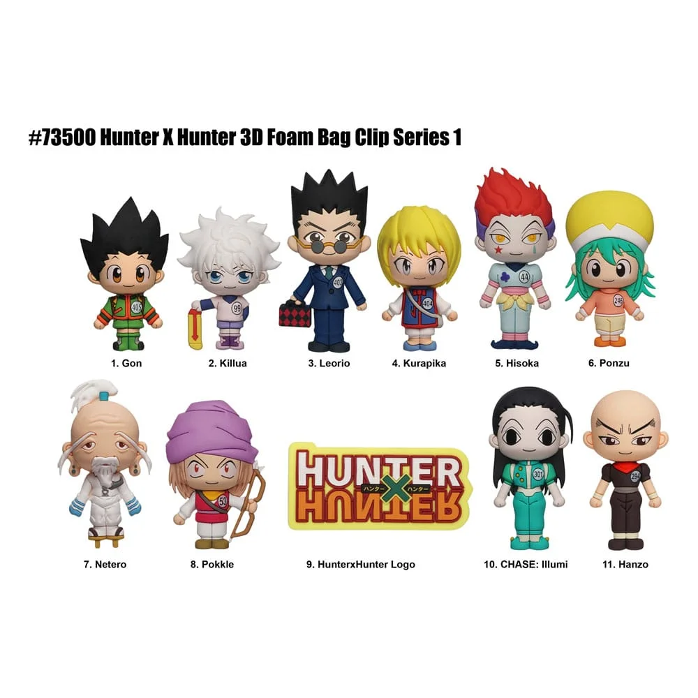 Hunter x Hunter 3D Foam Bag Clips Series 1 Blind Bag - 1 Unidade